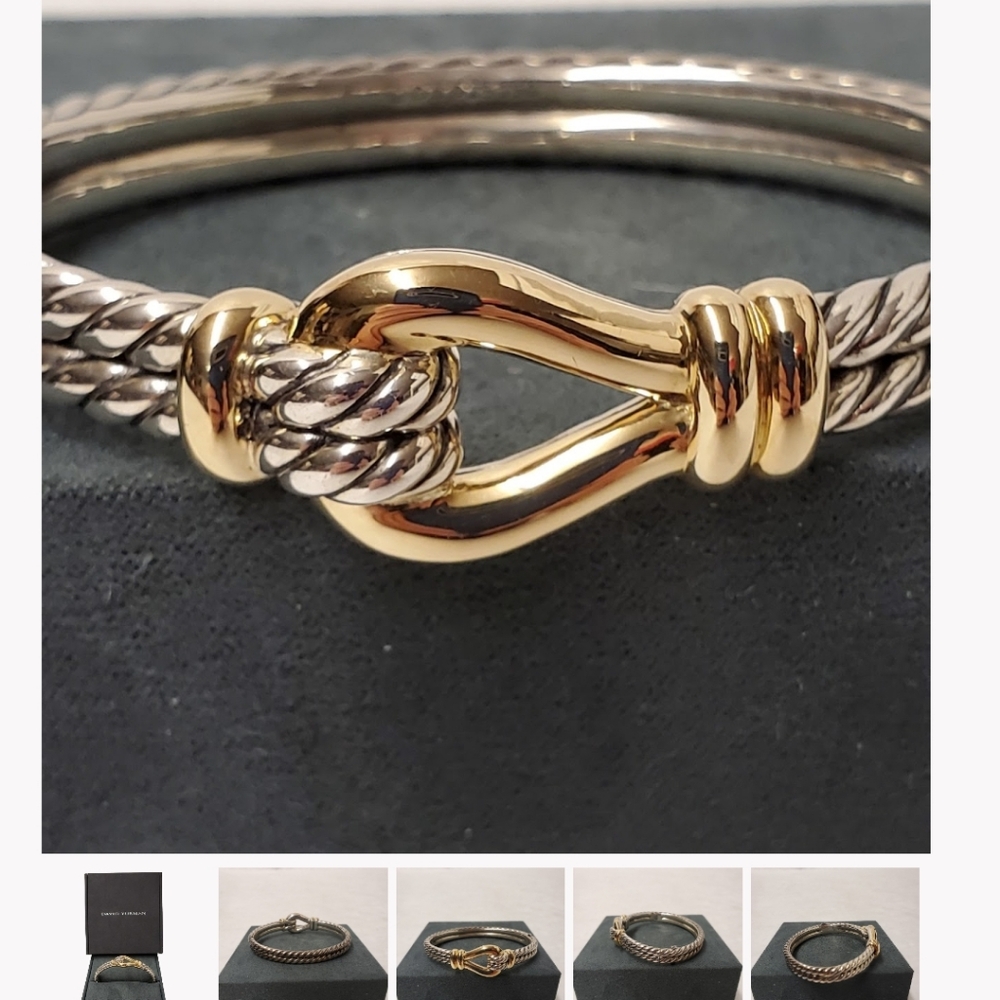 Versona Silver Gold Knot Bracelet NWOT - Picture 2 of 8
